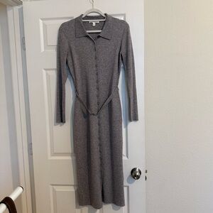 Lucky Brand Gray Long Sleeve Dress